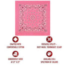 Rothco Trainmen Paisley Bandana – Extra-Large - 27” X 27". Item