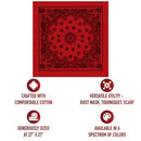 Rothco Trainmen Paisley Bandana – Extra-Large - 27” X 27". Item