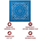 Rothco Trainmen Paisley Bandana – Extra-Large - 27” X 27". Item