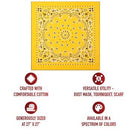Rothco Trainmen Paisley Bandana – Extra-Large - 27” X 27". Item
