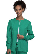Cherokee Snap Front Warm-Up Jacket. Item 4350 in CK WW ORIGINALS Collection. Live Chat for Bulk Discounts.