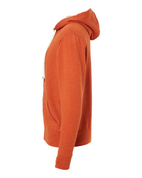 Independent Trading Co. Heathered French Terry Full-Zip Hooded Sweatshirt PRM90HTZ
