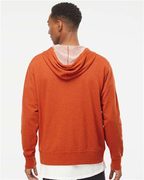 Independent Trading Co. Heathered French Terry Full-Zip Hooded Sweatshirt PRM90HTZ