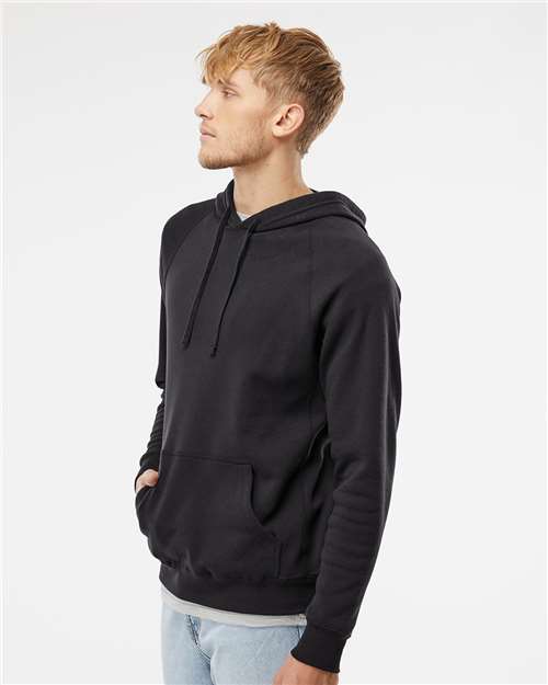 Independent Trading Co. Special Blend Raglan Hooded Sweatshirt PRM33SBP - Black