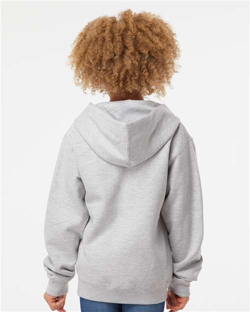 Independent Trading Co. Youth Midweight Full-Zip Hooded Sweatshirt SS4001YZ