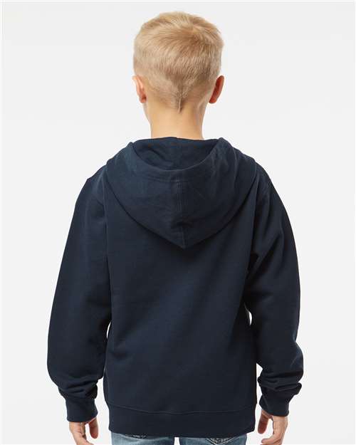 Independent Trading Co. Youth Midweight Full-Zip Hooded Sweatshirt SS4001YZ