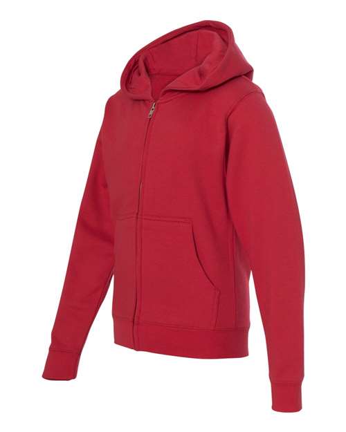 Independent Trading Co. Youth Midweight Full-Zip Hooded Sweatshirt SS4001YZ