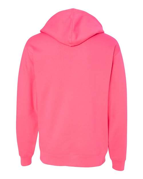 Independent Trading Co. Midweight Hooded Sweatshirt SS4500 - Neon Pink