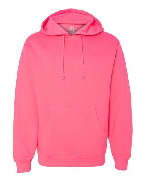 Independent Trading Co. Midweight Hooded Sweatshirt SS4500 - Neon Pink