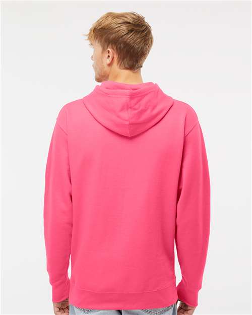 Independent Trading Co. Midweight Hooded Sweatshirt SS4500 - Neon Pink