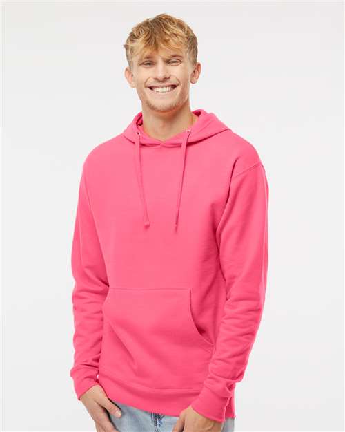 Independent Trading Co. Midweight Hooded Sweatshirt SS4500 - Neon Pink