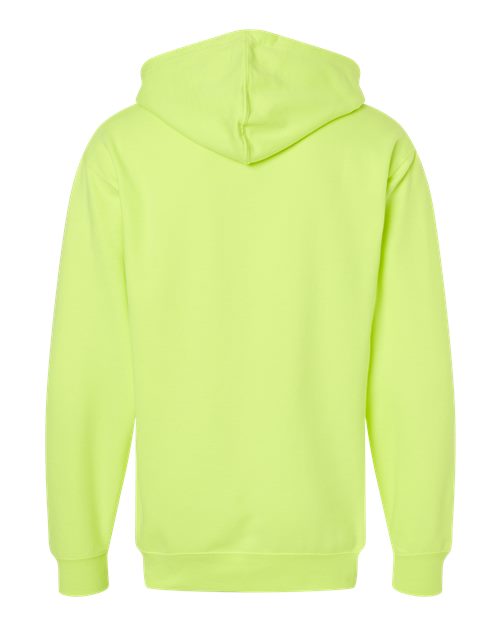 Independent Trading Co. Midweight Full-Zip Hooded Sweatshirt SS4500Z - Safety Yellow