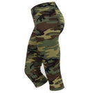 Womens Camo Workout Performance Capris. Item