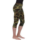 Womens Camo Workout Performance Capris. Item