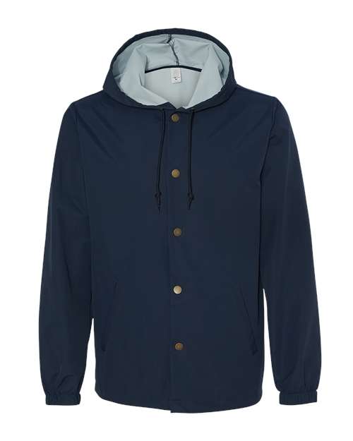 Independent Trading Co. Water-Resistant Hooded Windbreaker EXP95NB