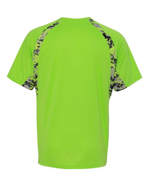 Badger Hook Digital T-Shirt 4140 - Lime/ Lime Digital