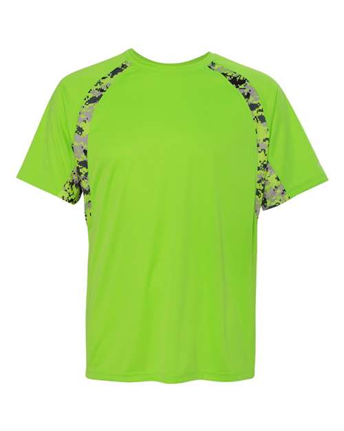 Badger Hook Digital T-Shirt 4140 - Lime/ Lime Digital