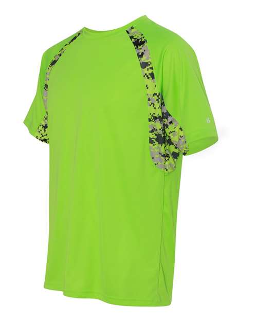 Badger Hook Digital T-Shirt 4140 - Lime/ Lime Digital