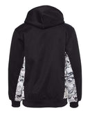 Badger Youth Digital Camo Colorblock Performance Fleece Hooded Sweatshirt 2464