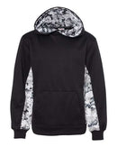Badger Youth Digital Camo Colorblock Performance Fleece Hooded Sweatshirt 2464