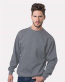 Bayside USA-Made Crewneck Sweatshirt 1102 - Charcoal