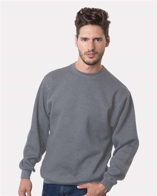 Bayside USA-Made Crewneck Sweatshirt 1102 - Charcoal