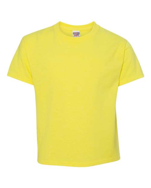 JERZEES Dri-Power® Youth 50/50 T-Shirt 29BR - Neon Yellow