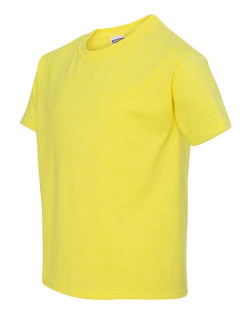 JERZEES Dri-Power® Youth 50/50 T-Shirt 29BR - Neon Yellow
