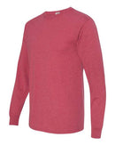 JERZEES Dri-Power® Long Sleeve 50/50 T-Shirt 29LSR - Vintage Heather Red