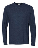 JERZEES Dri-Power® Long Sleeve 50/50 T-Shirt 29LSR - Vintage Heather Navy