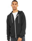 BELLA + CANVAS Sponge Fleece Full-Zip Hoodie 3739 - Dark Grey