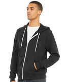 BELLA + CANVAS Sponge Fleece Full-Zip Hoodie 3739 - Dark Grey