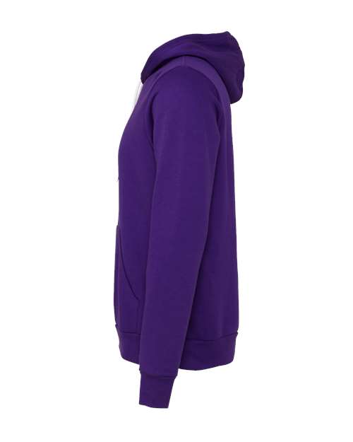 BELLA + CANVAS Sponge Fleece Hoodie 3719 - Team Purple