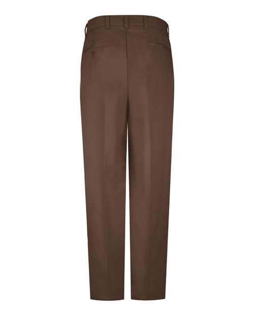 Red Kap Wrinkle-Resistant Cotton Work Pants PC20 - Brown - 34I
