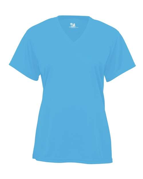 Badger Women’s B-Core V-Neck T-Shirt 4162 - Columbia Blue
