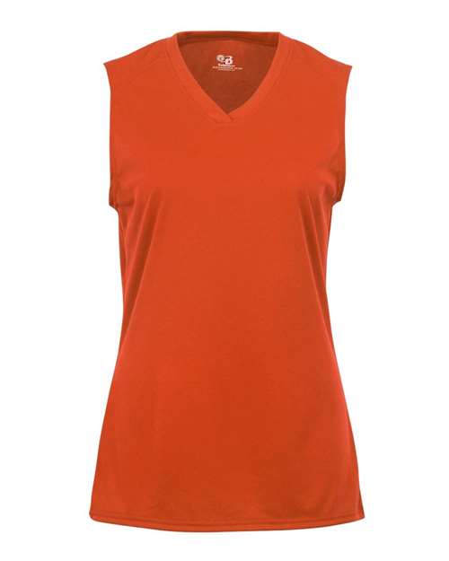 Badger Women's B-Core Sleeveless T-Shirt 4163 - Burnt Orange