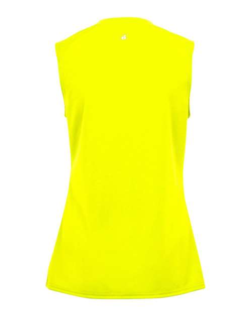 Badger Women's B-Core Sleeveless T-Shirt 4163 - Safety Yellow
