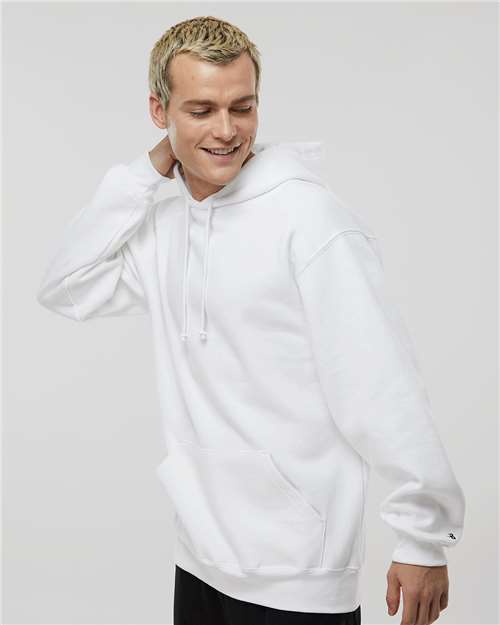 Badger Hooded Sweatshirt 1254 - White