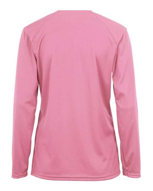 Badger Women's B-Core Long Sleeve T-Shirt 4164 - Pink