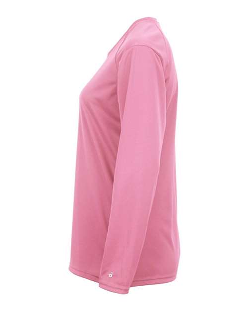 Badger Women's B-Core Long Sleeve T-Shirt 4164 - Pink