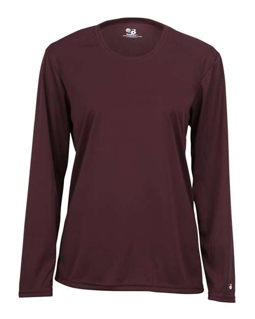 Badger Women's B-Core Long Sleeve T-Shirt 4164 - Maroon