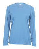 Badger Women's B-Core Long Sleeve T-Shirt 4164 - Columbia Blue