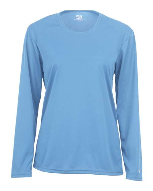 Badger Women's B-Core Long Sleeve T-Shirt 4164 - Columbia Blue