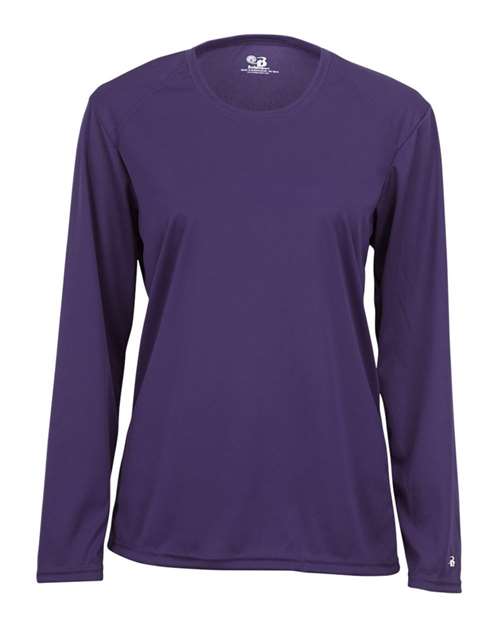 Badger Women's B-Core Long Sleeve T-Shirt 4164 - Purple