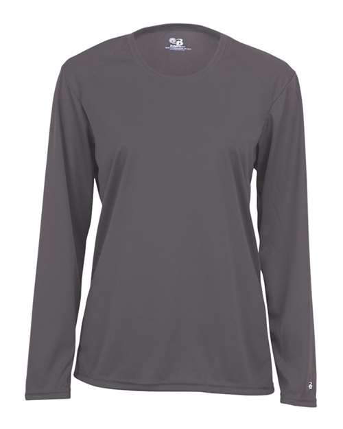 Badger Women's B-Core Long Sleeve T-Shirt 4164 - Graphite