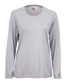 Badger Women's B-Core Long Sleeve T-Shirt 4164 - Silver