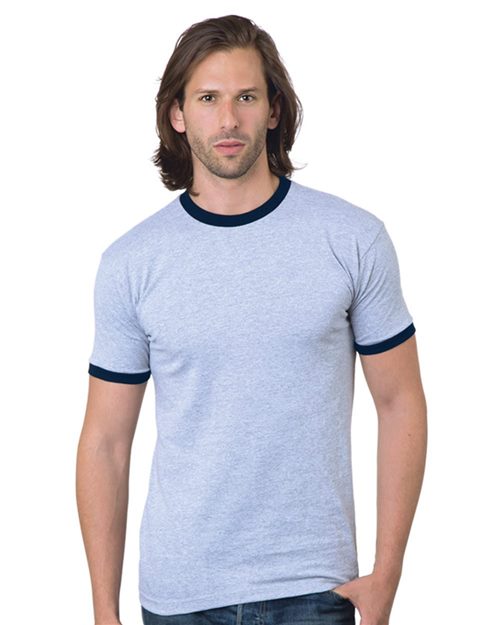 Bayside USA-Made Ringer T-Shirt 1800