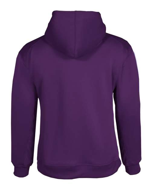 Badger Performance Fleece Hooded Sweatshirt 1454 - Purple