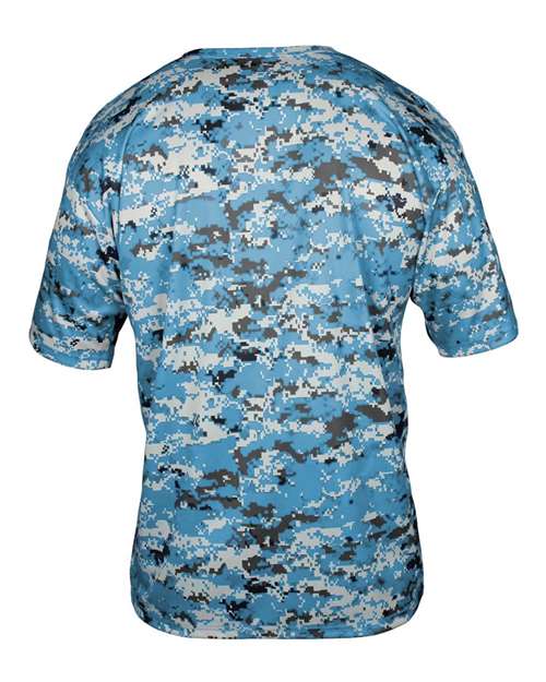 Badger Digital Camo T-Shirt 4180 - Columbia Blue Digital