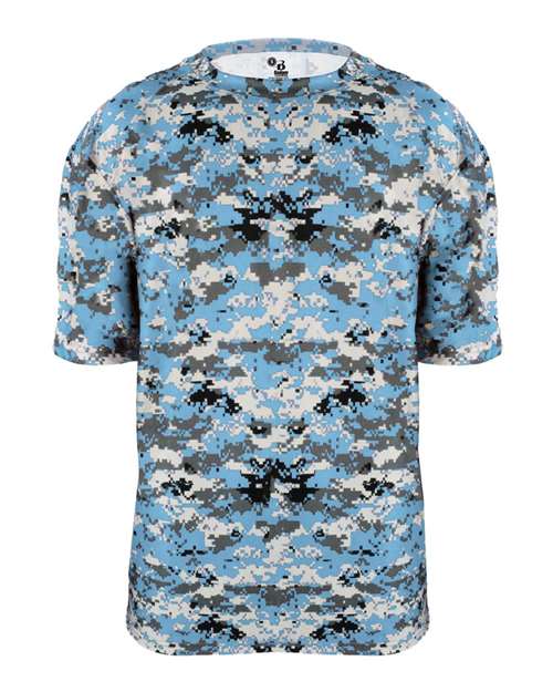 Badger Digital Camo T-Shirt 4180 - Columbia Blue Digital